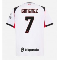 AC Milan Santiago Gimenez #7 Vonkajší futbalový dres 2025-26 Krátky Rukáv